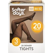 Strumpbyxor 20den 44-52 3p solbrun Softer Days.