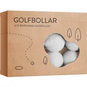 Golfbollar återvunna 12st.