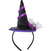 Diadem med häxhatt lila ICA.