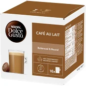 Kaffekapslar, Dolce Gusto, Café au lait, 16-p, Nescafe.