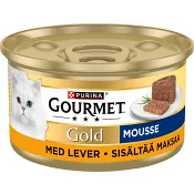 Kattmat Mousse Lever 85g Gourmet Gold.