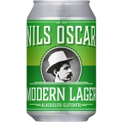 Öl Alkoholfri 0.4% Glutenfri Modern Lager 33cl Nils Oscar.