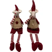Mus med dinglande ben 21cm 1-p (2 olika) Festive.