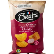 Chips Brets Cheddar &amp; Lök 125g Hugo Ericson Ost.