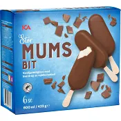 Glasspinnar Mumsbit choklad stor 6-p ICA.