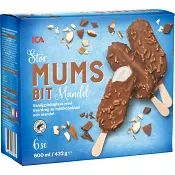 Glasspinnar Mumsbit mandel stor 6-p ICA.