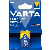 Batteri Longlife power 9V 1-p.