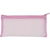 Pennfodral mesh rosa 20x10 cm.