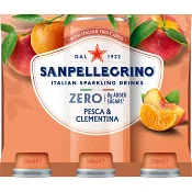 Kolsyrad läskedryck Zero Pesca Clementina 6-p 33cl San Pellegrino.