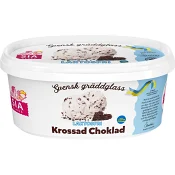Gräddglass Krossad choklad laktosfri 750ml Sia Glass.