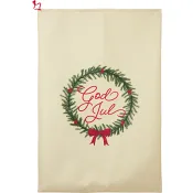 Julklappssäck Krans 65x95cm ICA.