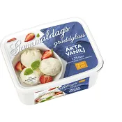 Gammaldags gräddglass Äkta vanilj 1.75l Triumf Glass.