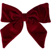 Rosett sammet röd 25 cm Nordic Season.