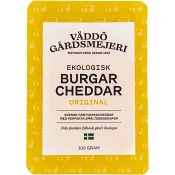 Burgarcheddar Svensk Eko 100g Väddö Gårdsmejeri.