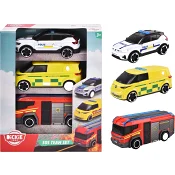 Bilar SOS Team 3-p 15,5cm Dickie Toys.