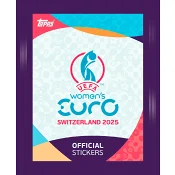 Stickers Damer EM 2025 Topps.