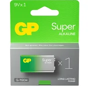 Batteri GP Super Alkaline 9V/6LF22 1st GP.