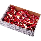 Röda svampar olika storlekar Festive.