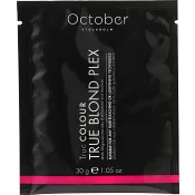 Blekning True Blond Plex, blue based bleach 30g October.