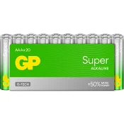 Batteri GP Super Alkaline AAA/LR03 20-pack GP.