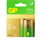 Batteri GP Ultra Alkaline D/LR20 2-pack GP.