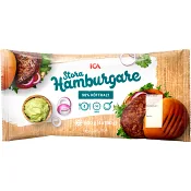 Hamburgare stora 4-p 600g ICA.