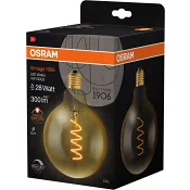 LED G125 Gold E27 300lm(28W) Dimbar Osram.