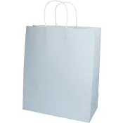 Presentpåse Glitter Silver 26x31 cm.