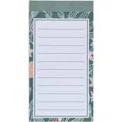 Inköpslista med magnet Botanical 15x8 cm.