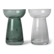 Hyacintvas glas 15cm mix x12.