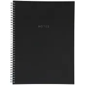 Spiralblock Note Svart A5.