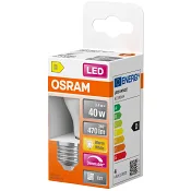 LED Klot E27 Matt 470lm(40W) Dimbar Osram.