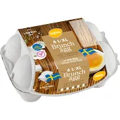 Brunchägg frigående L-XL 6-p Lantägg.