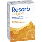 Vätskeersättning Apelsinsmak Brustablett 90g 20-p Resorb.