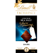 Chokladkaka Mörk Sea Salt EXCELLENCE Gifting Edt 100g Lindt.