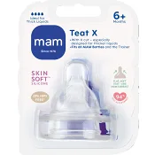 Dinapp Teat Stl X 6m+ 2-p MAM.