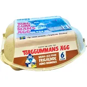 Ägg Bruna 6-pack Torggummans Ägg.
