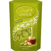 Chokladpraliner LINDOR Cornet Pistachio 200g Lindt.