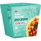 Wok Kyckling spicy sesame Fryst 320g ICA.