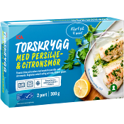 Torsk persilje &amp; citronsmör Fryst 2-p 300g ICA.