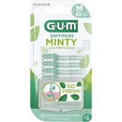 Mellanrumstandborste Soft Picks Minty Medium 40-p GUM.