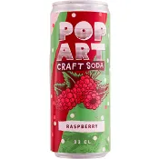 Läsk Pop Art Raspberry 330ml Hammars Bryggeri.