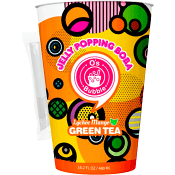 Bubbelte Grönt Litchi &amp; Mango 480ml O'S Bubble.