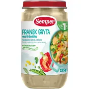 Fransk gryta med örtkyckling 1år 235g Semper.