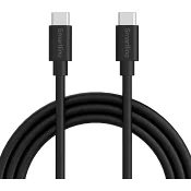 USB-C till USB-C 1m svart Smartline.