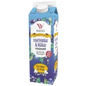 Yoghurt Svartvinbär/Blåbär 2.6% Yoghurt Svartvinbär/Blåbär 2.6% 1000 Gram Wapnö.