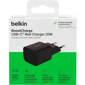 Väggladdare 25W Svart Belkin.