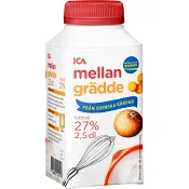 Mellangrädde 27% 2,5dl ICA.