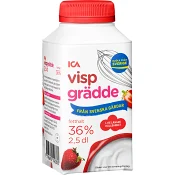 Vispgrädde 36% Längre hållbarhet 2,5dl ICA.