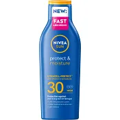 Solkräm Protect &amp; Moisture Sun Lotion SPF30 200ml Nivea Sun.